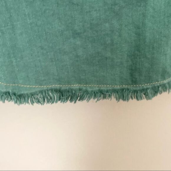 Free People Before Sunrise Ombré Button Down Raw Hem Top - Picture 6 of 10